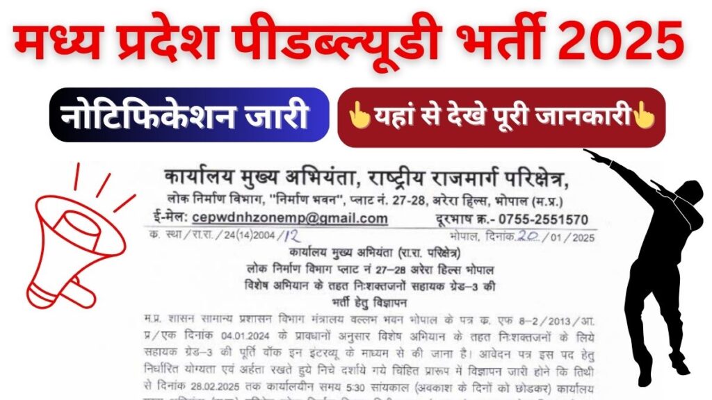 MP PWD Vacancy 2025
