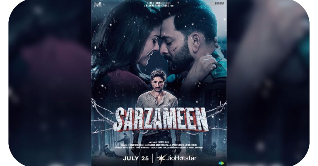 sarzameen movie ott release kajol prithviraj sukumaran ibrahim ali khan 25 july